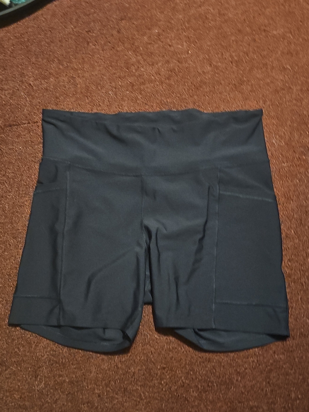 Old Navy Black High-Rise Bike Shorts with Side Panels